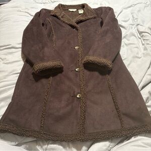 L.L. Bean Brown Faux Fur Jacket